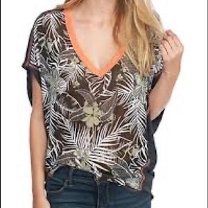 We the Free by FREE PEOPLE | tropical Hawaiian Margot tee Size S Small